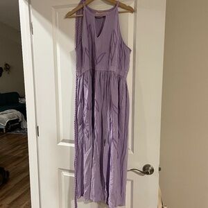 Holyclothing Athena Maxi & Belt in Lavender Blue